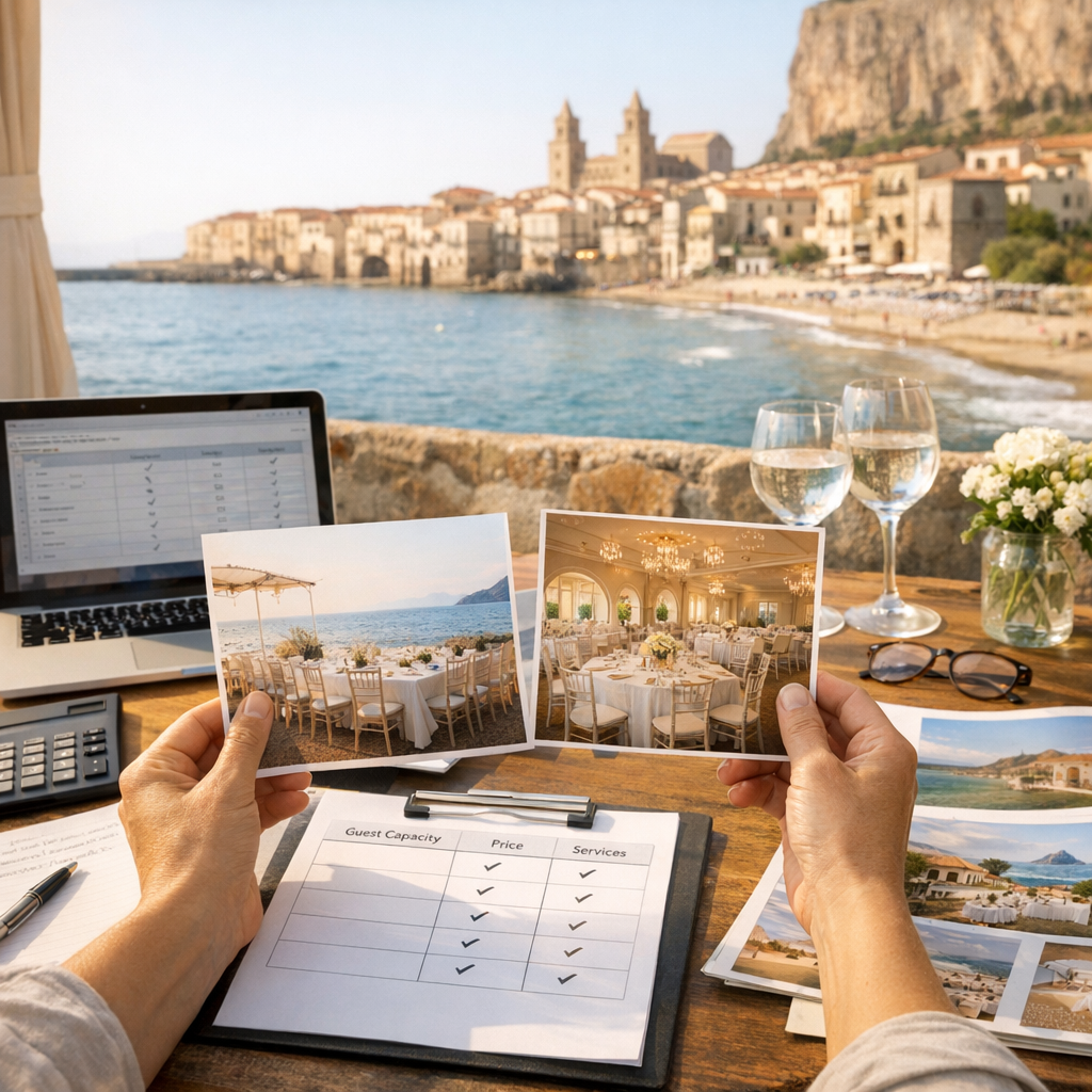 Come confrontare prezzi, capienza e servizi di una wedding location