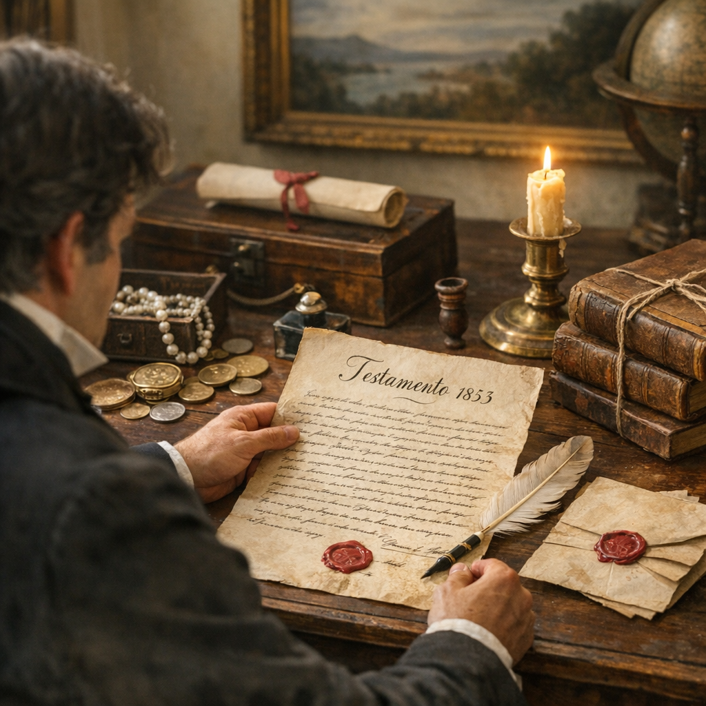Eredità e testamento del 1853: il passaggio decisivo