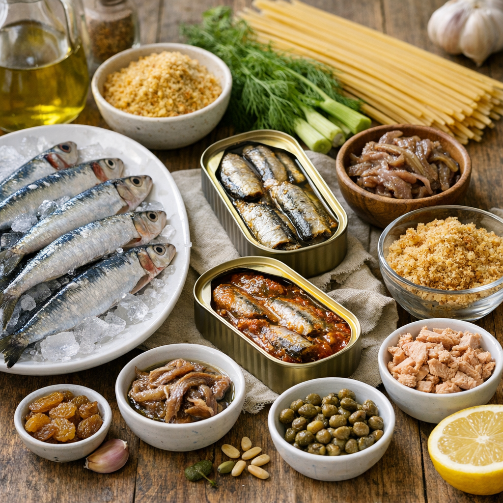 Varianti utili: sarde fresche, in scatola e sostituzioni sensate
