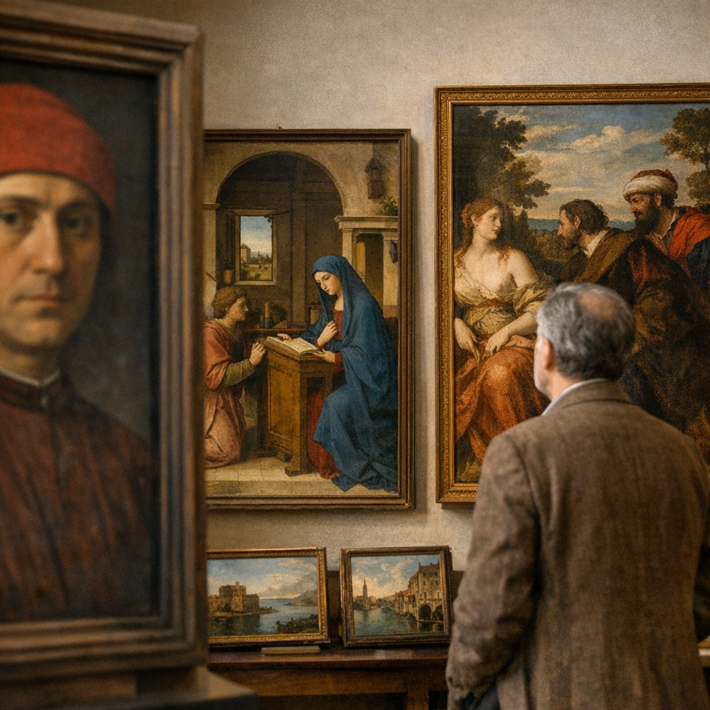Pittori e riferimenti indispensabili: da Antonello da Messina al confronto con Venezia